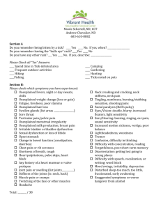 Lyme Disease & Co-Infection Questionnaire