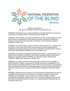 Resolution 2008-03 - National Federation of the Blind of Arizona