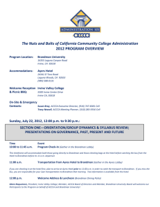 Program Overview - Association of California Community College