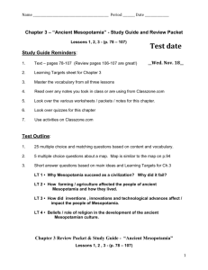 Chapter 3 Review Packet & Study Guide