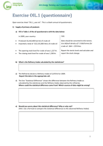 Exercise OIL.1 (questionnaire) Open exercise sheet “OIL.1_user.xls