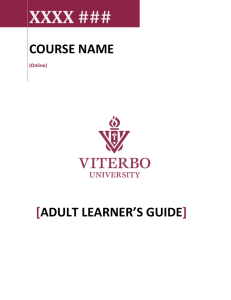 Adult Learner*s Guide