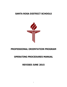 Professional Orientation Program - Santa Rosa County School District