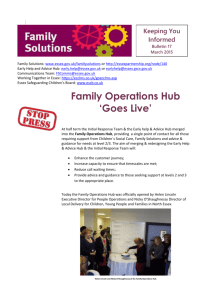 Family Operations Hub `Goes Live`