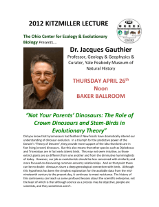 PDF FLYER for this talk - Ohio Center for Ecology & Evolutionary