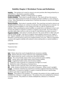 Stability Chapter 2 Worksheet Terms and Definitions