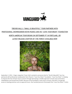 Trevor Hall Announces “Small Is Beautiful” Tour PR, word doc