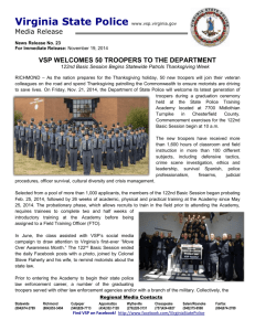 VSP News Release - Virginia State Police