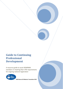 Continuing Professional Development – resource guide 2015