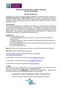 Postdoctoral Researcher in Organic Synthesis School of Chemistry