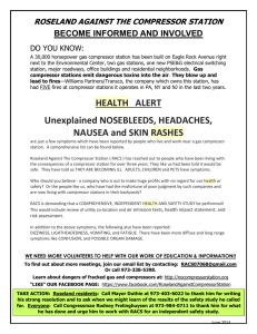 Flyer distributed in Roseland, NJ, Aug. 2014