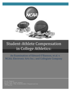 Student-Athlete Compensation in College Athletics: