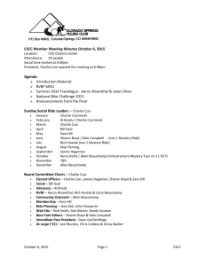 CSCC Member Meeting Minutes October 6, 2015
