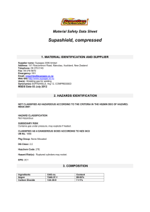 Material Safety Data Sheet Supa Shield Compressed