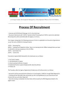 Process Of Recruitment