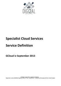 Specialist Cloud Services