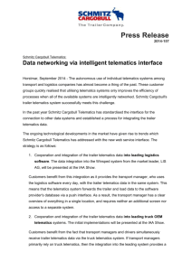 2014-157 Data networking via intelligent telematics interfa