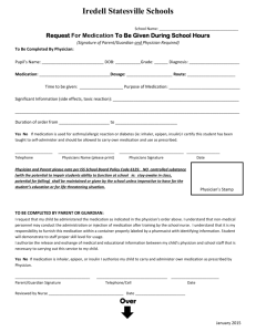 Medication Request Form