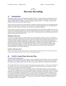 Chapter 7: Diversity Recruiting - What is the Air Force Admissions