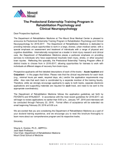 The Predoctoral Externship Training Program in