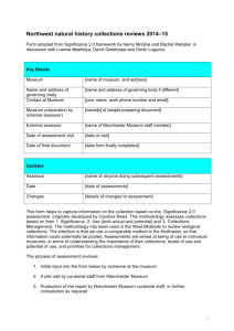 Northwest natural history collections review form TEMPLATE