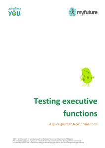 Testing executive functions: a quick guide to free, online