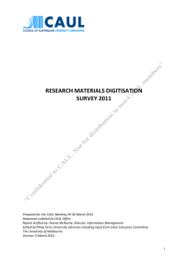 Research Materials Digitisation Survey 2011