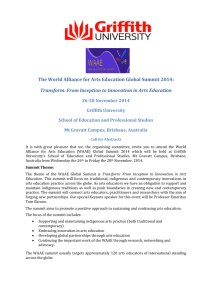 The World Alliance for Arts Education Global Summit 2014