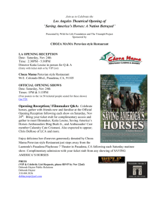 This invitation in word - Saving America`s Horses