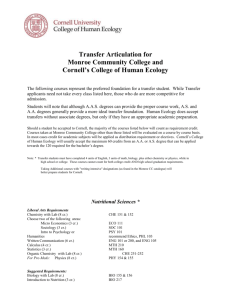 November 11, 2004 - Cornell University College of Human Ecology