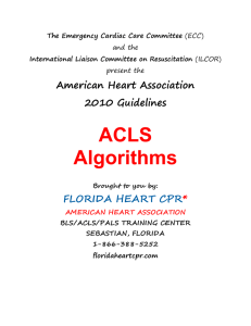 ACLS Cover Page - Florida Heart CPR
