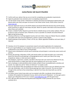 Junior/Senior Job Search Checklist