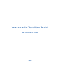 Read an accessible version of the Veterans with Disabilites Toolkit
