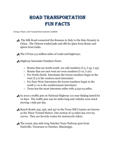 Lesson 04a History of Road Transportation Systems FUN FACTS