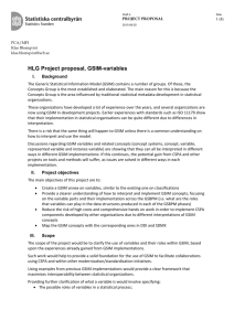 HLG Project proposal, GSIM-variables