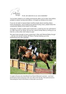 June Newsletter - Willow`s Leap Equestrian
