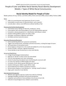 Racial Identity Model for People of Color