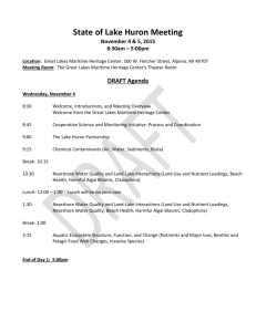 DRAFT State of Lake Huron Meeting Agenda 9_1_2015