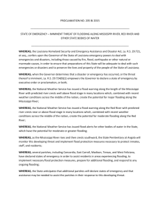 PROCLAMATION NO. 205 BJ 2015 STATE OF EMERGENCY