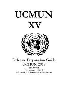 assistant directors - UConn Model United Nations