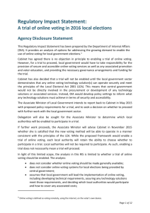 Regulatory Impact Statement: - Department of Internal Affairs