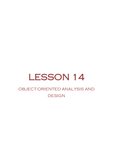 14.1 overview of object-oriented analysis and design