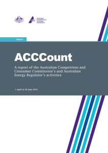 Overview - Australian Competition and Consumer Commission