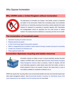 UKWIN Why Oppose Incineration
