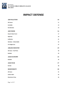 impact defense - Saint Louis Urban Debate League