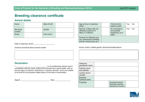 Breeding clearance certificate [MS Word Document
