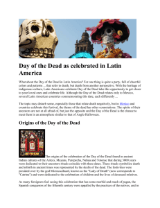 Day of the Dead as celebrated in Latin America