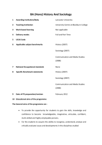 the Programme Specification for BA