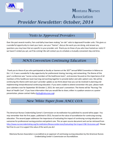 Provider Newsletter October 2014