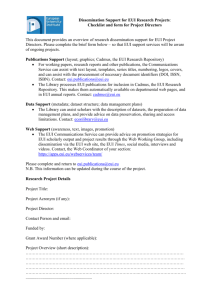 Publication Form for Project Directors